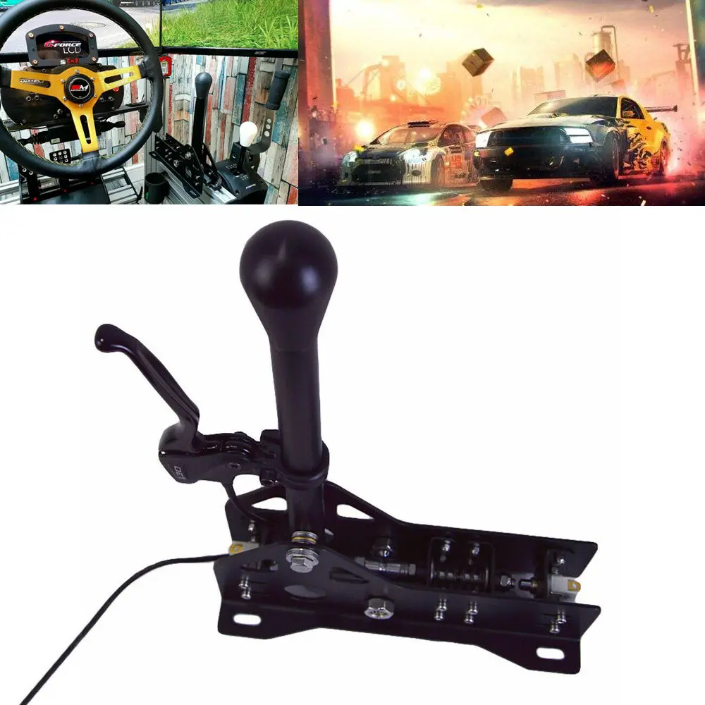 USB Hand Brake PC Racing Games Sequential Shifter Gear Shift SIM For Logitech G25 G27 G29 Handbrake System
USB Hand Brake PC Racing Games Sequential Shifter Gear Shift SIM For Logitech G25 G27 G29 Handbrake System