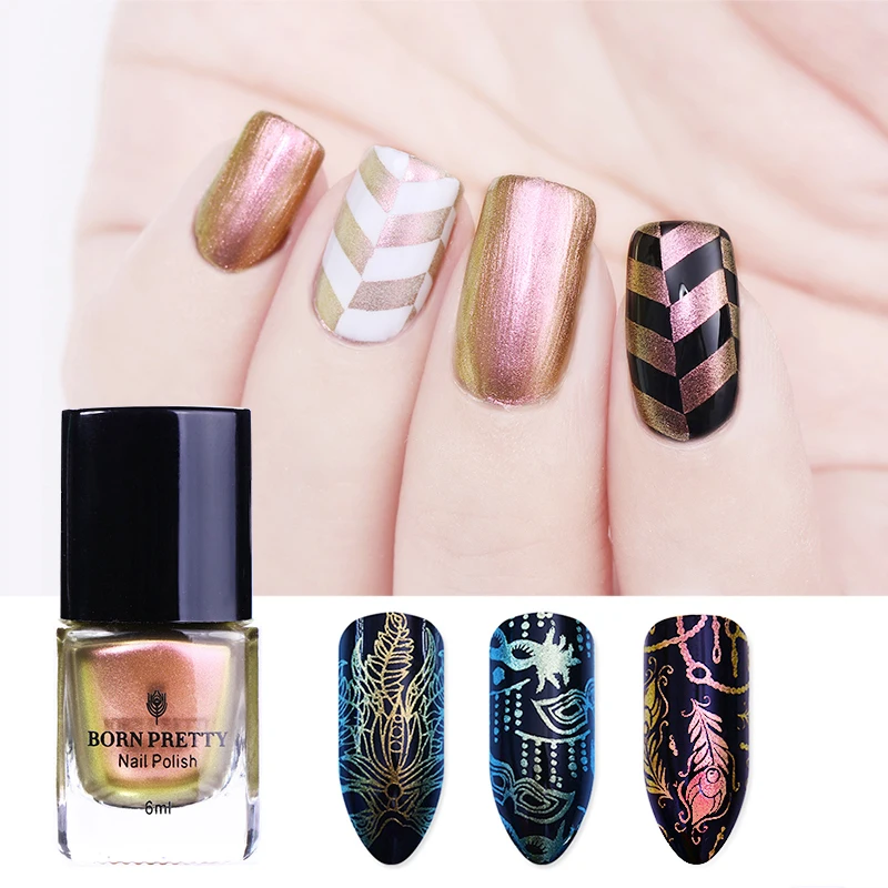 BORN PRETTY Rose Gold Chameleon Stamping Polish Colorful Nail Art Stamping Plates Printing Polish Nail Art Varnish Lacquer 6ml
BORN PRETTY Rose Gold Chameleon Stamping Polish Colorful Nail Art Stamping Plates Printing Polish Nail Art Varnish Lacquer 6ml
