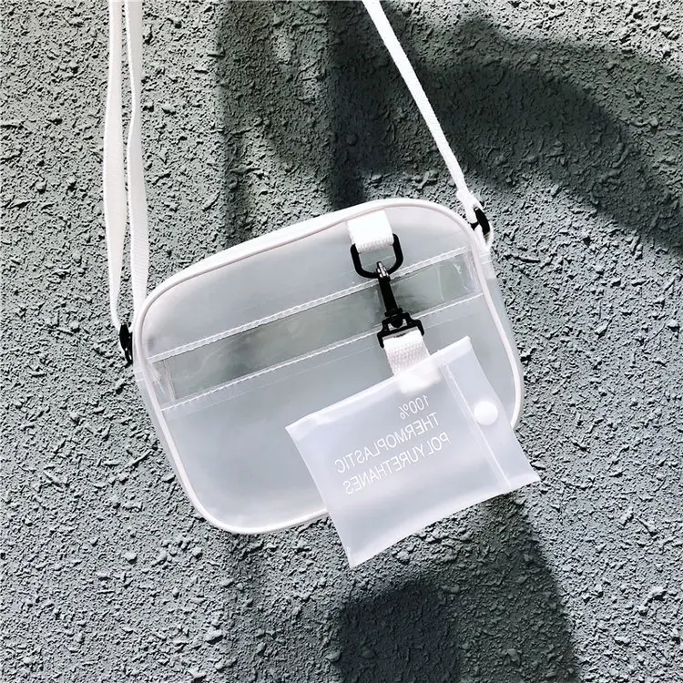 2018 New Transparent Woman Shoulder Bag Simple Square Bag Jelly Small Bag With Card Package Small Fresh Crossbody Bags
2018 New Transparent Woman Shoulder Bag Simple Square Bag Jelly Small Bag With Card Package Small Fresh Crossbody Bags
