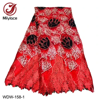 Red Color African Lace Fabric 2019 High Quality French Velvet Lace Fabric with Color Stone Lace Fabric for Wedding Party WDW-158
Red Color African Lace Fabric 2019 High Quality French Velvet Lace Fabric with Color Stone Lace Fabric for Wedding Party WDW-158