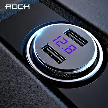 ROCK Mini Dual USB Car Charger LED Display Universal 3.4A Mobile Phone Tablet Fast Charging Usb Charger for Car 2 Usb Adapter
ROCK Mini Dual USB Car Charger LED Display Universal 3.4A Mobile Phone Tablet Fast Charging Usb Charger for Car 2 Usb Adapter