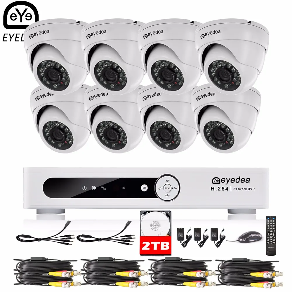 Eyedea 16 CH HDMI Video DVR Recorder 2.0MP CMOS Dome Outdoor LED Night Vision Surveillance CCTV Security Camera System Kit 2TB
Eyedea 16 CH HDMI Video DVR Recorder 2.0MP CMOS Dome Outdoor LED Night Vision Surveillance CCTV Security Camera System Kit 2TB