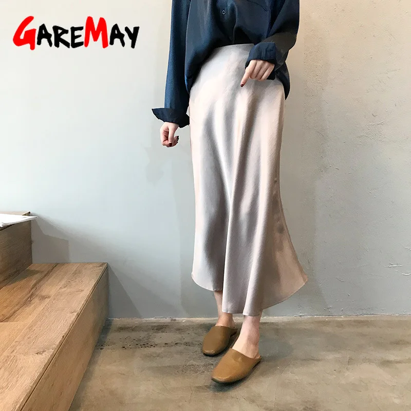 Garemay Midi Maxi Long High Waist Satin Skirt Women Elegant Silk A-Line Solid Vintage Ol Ladies Summer Skirts Womens
Garemay Midi Maxi Long High Waist Satin Skirt Women Elegant Silk A-Line Solid Vintage Ol Ladies Summer Skirts Womens