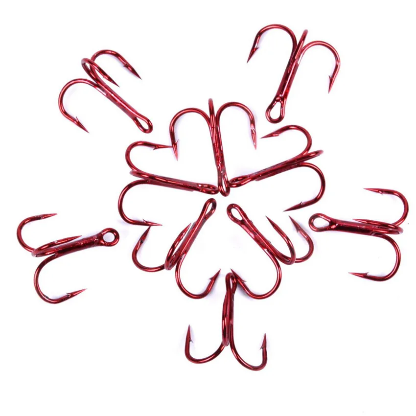 100pcs Strong Size 2#-8# Red Nickle Round Bend Treble Hooks Sea Fishing Tackle Treble Fish Hook Carbone Carp
100pcs Strong Size 2#-8# Red Nickle Round Bend Treble Hooks Sea Fishing Tackle Treble Fish Hook Carbone Carp