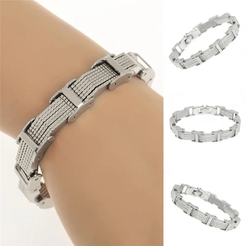 1 Pc Mens Punk Style 20cm Silver Stainless Steel Bracelet Simple Cool Cuff Bangle Handsome Male Charm Hand Decoration Jewelry
1 Pc Mens Punk Style 20cm Silver Stainless Steel Bracelet Simple Cool Cuff Bangle Handsome Male Charm Hand Decoration Jewelry