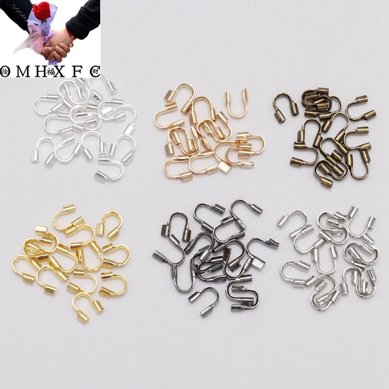 OMH wholesale 100pcs 4.5x4mm Wire Protectors Wire Guard Guardian Protectors loops U Shape Accessories Clasps Jewelry Making AC06
OMH wholesale 100pcs 4.5x4mm Wire Protectors Wire Guard Guardian Protectors loops U Shape Accessories Clasps Jewelry Making AC06