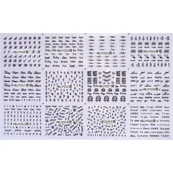 12 SHEETS NAIL ART 3D SELF ADHESIVE GOLD SILVER BLACK WHITE STICKER DECAL SLIDER ALPHABET NUMBERS HEART BOW TIE HBJY49-60
12 SHEETS NAIL ART 3D SELF ADHESIVE GOLD SILVER BLACK WHITE STICKER DECAL SLIDER ALPHABET NUMBERS HEART BOW TIE HBJY49-60