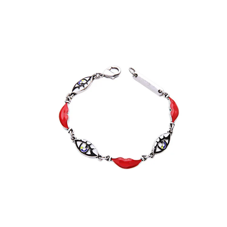 Women's Fashion Bracelet Jewelry Bijoux Geometric Enamel Eyes Lips Bracelet & Bangle For Women Female Wholesale B371a
Women's Fashion Bracelet Jewelry Bijoux Geometric Enamel Eyes Lips Bracelet & Bangle For Women Female Wholesale B371a