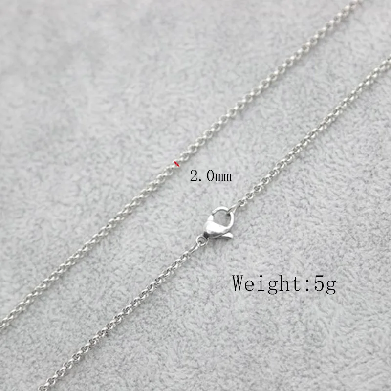 5pcs New Arrive 316 Stainless Steel 24inch 2mm rolo necklace Chains for living glass lockets & oil Diffuser Locket
5pcs New Arrive 316 Stainless Steel 24inch 2mm rolo necklace Chains for living glass lockets & oil Diffuser Locket