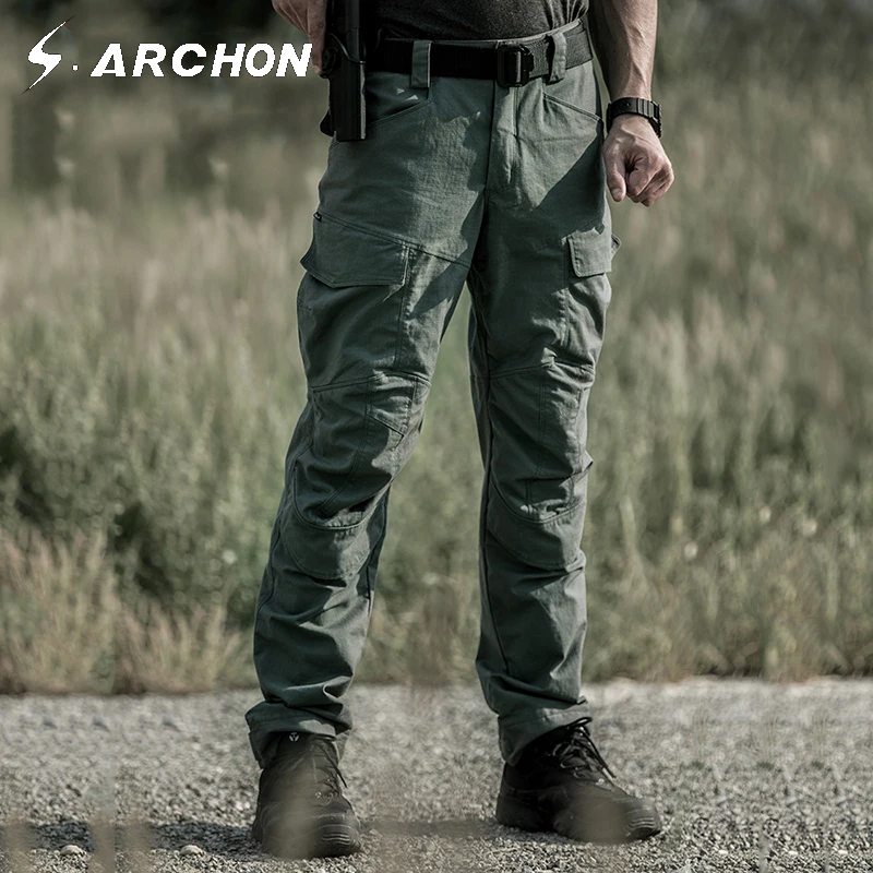 S.ARCHON Men Military Tactical Pants SWAT Army Combat Cargo Pants Spring Autumn Waterproof Work Trousers Pants with Kneepad
S.ARCHON Men Military Tactical Pants SWAT Army Combat Cargo Pants Spring Autumn Waterproof Work Trousers Pants with Kneepad