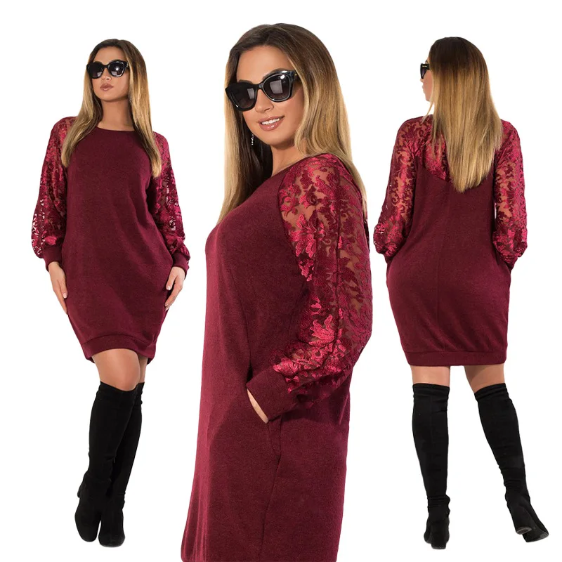 2018 women dress autumn long sleeve elegant lace party dress 5xl 6xl plus size dress casual work office midi dress vestido
2018 women dress autumn long sleeve elegant lace party dress 5xl 6xl plus size dress casual work office midi dress vestido