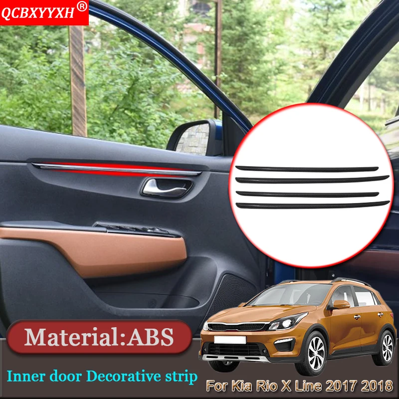 Car Styling ABS Car Interior Door Decoration Strip Panel Stickers Sequins Auto Accessories For Kia Rio X Line KX Cross 2017 2018
Car Styling ABS Car Interior Door Decoration Strip Panel Stickers Sequins Auto Accessories For Kia Rio X Line KX Cross 2017 2018