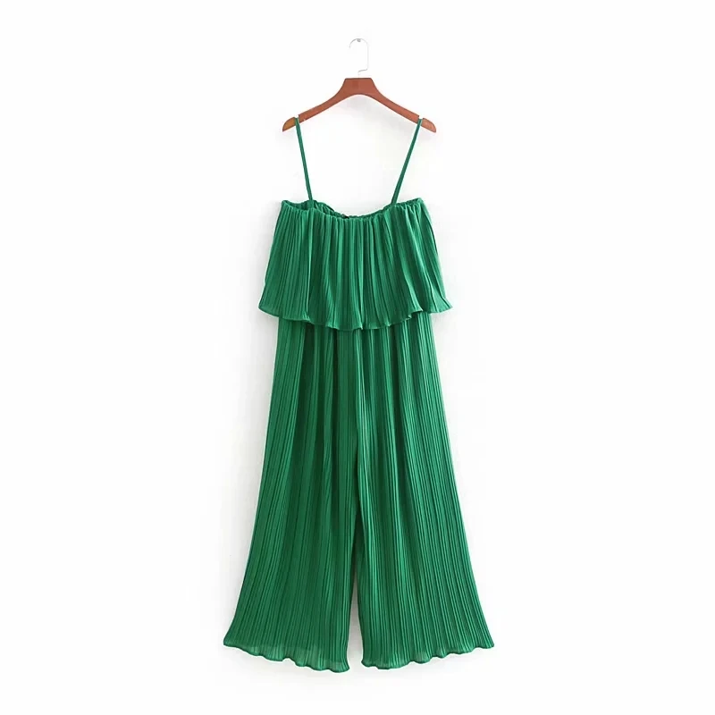 fashion women pleated chiffon sling siamese Ankle-Length pants jumpsuits casual lady loose conjoined trousers P862
fashion women pleated chiffon sling siamese Ankle-Length pants jumpsuits casual lady loose conjoined trousers P862