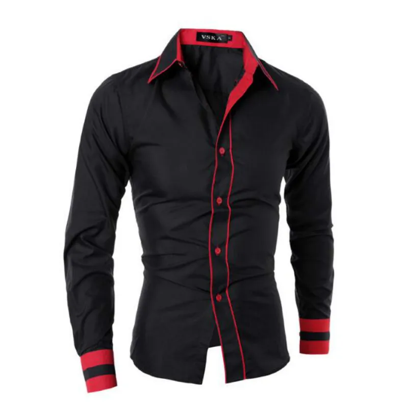 2019 Europe and the United States new fashion personality men's slim casual long-sleeved shirt men's shirt
2019 Europe and the United States new fashion personality men's slim casual long-sleeved shirt men's shirt