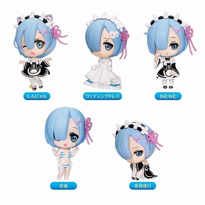 5 pcs/set Anime Re:Life in a different world from zero Rem wedding dress PVC Qversion Action Figures Model toys gift
5 pcs/set Anime Re:Life in a different world from zero Rem wedding dress PVC Qversion Action Figures Model toys gift