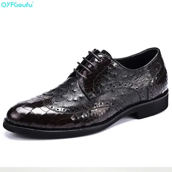 QYFCIOUFU Mens Business Shoes Luxury Dress Shoes Genuine Leather High Quality Cow Leather Black Brown Crocodile Pattern Shoes
QYFCIOUFU Mens Business Shoes Luxury Dress Shoes Genuine Leather High Quality Cow Leather Black Brown Crocodile Pattern Shoes