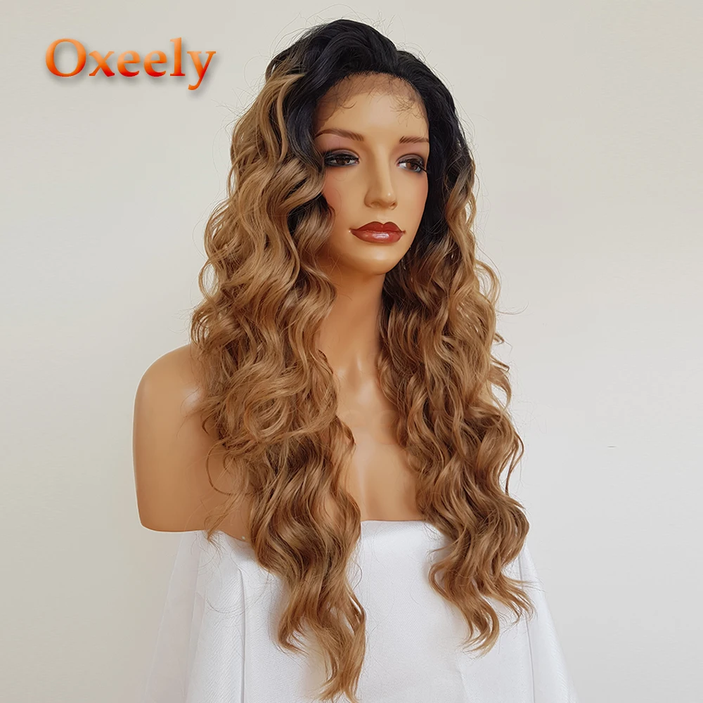 Oxeely Body Wave Blonde Ombre Synthetic Lace Front Wigs Natural Baby Hair Glueless Lace Front Wig Black Root
Oxeely Body Wave Blonde Ombre Synthetic Lace Front Wigs Natural Baby Hair Glueless Lace Front Wig Black Root