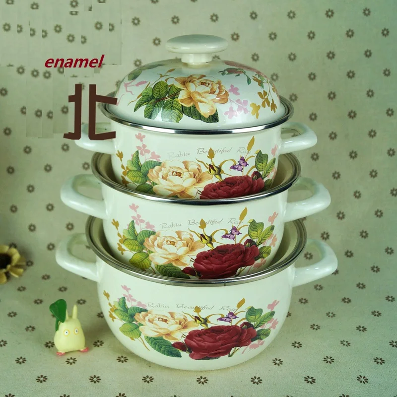 free shipping enamel cooking pots set 3 mini casserole with cover stew pot soup pot milk pot 16/18/20cm
free shipping enamel cooking pots set 3 mini casserole with cover stew pot soup pot milk pot 16/18/20cm