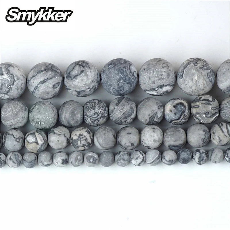 AAA+ Natural Grey Map Stone Agate Beads Loose Round Spacer Bead Onyx For Jewelry Making 4/6/8/10mm 15'' DIY Bracelet&Necklace
AAA+ Natural Grey Map Stone Agate Beads Loose Round Spacer Bead Onyx For Jewelry Making 4/6/8/10mm 15'' DIY Bracelet&Necklace
