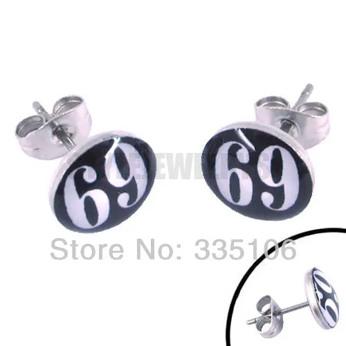 Free Shipping! Enamel Fashion 69 Earring Body Piercing Stainless Steel Jewelry Motor Earring Studs SJE370067
Free Shipping! Enamel Fashion 69 Earring Body Piercing Stainless Steel Jewelry Motor Earring Studs SJE370067