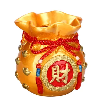 9.5cm Creative Resin Hand Painted Chinese classical Style Money Bag Decoration Figurine Piggy Bank Craft Gift 
9.5cm Creative Resin Hand Painted Chinese classical Style Money Bag Decoration Figurine Piggy Bank Craft Gift
