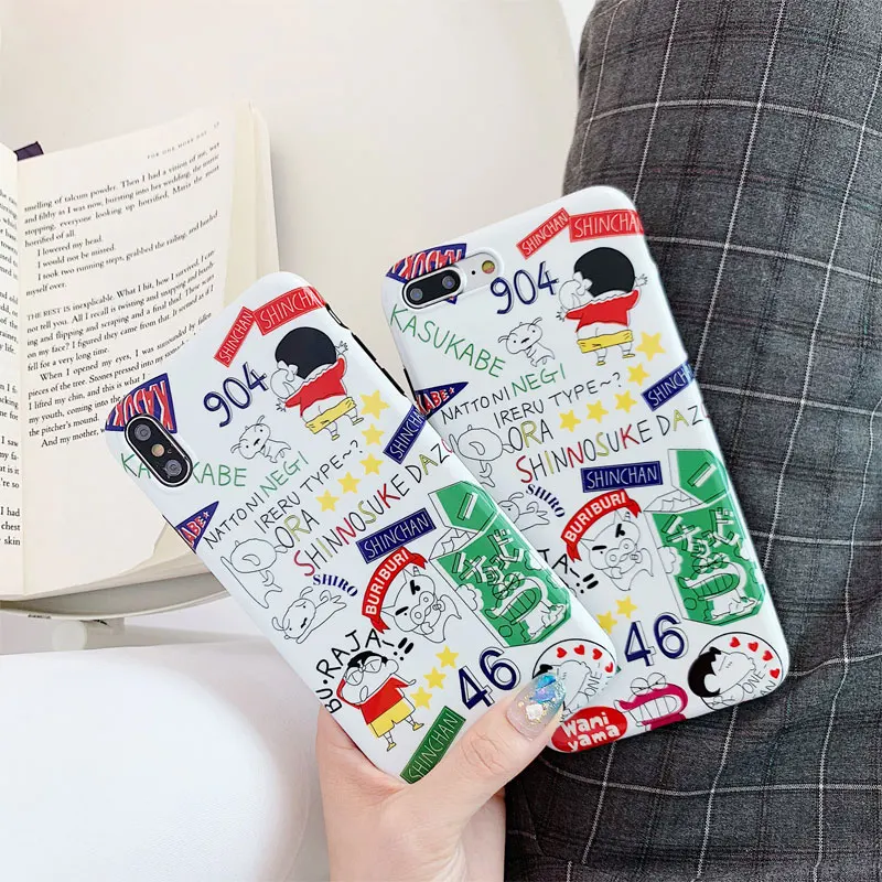 Cartoon Crayon Shin Chan Phone Case For iphone X XR XS MAX Cover 6S 6 7 8 PlusTPU Soft Cover Case capa fundas coque
Cartoon Crayon Shin Chan Phone Case For iphone X XR XS MAX Cover 6S 6 7 8 PlusTPU Soft Cover Case capa fundas coque