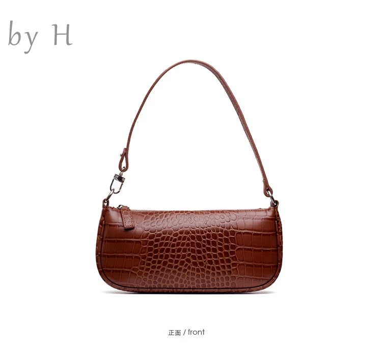 by H 100% genuine leather alligator chic baguette new arrival Burgundy top handle bag shoulder bag clutch croco embossed bag
by H 100% genuine leather alligator chic baguette new arrival Burgundy top handle bag shoulder bag clutch croco embossed bag