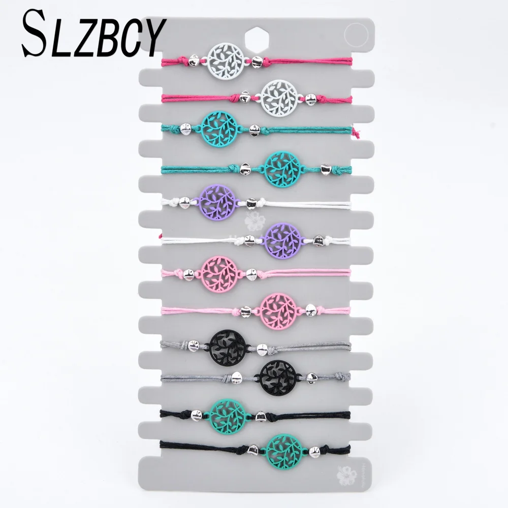 SLZBCY Bohemian Tree of Life Charms Bracelets Bangles For Women Kids Handmade Adjustable Braided Bracelet Fashion Jewelry 12PCS
SLZBCY Bohemian Tree of Life Charms Bracelets Bangles For Women Kids Handmade Adjustable Braided Bracelet Fashion Jewelry 12PCS