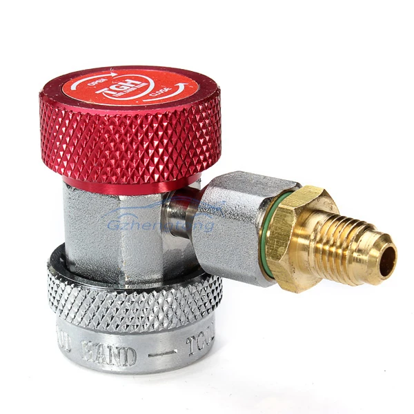 Image Car Air Condition AC Refrigeration Equment  And Fluoride Adjustable Connector Adapter R134a High Side Quick Connector