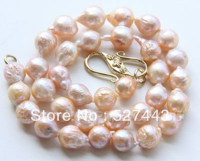 Wholesale free shipping >>Natural beautiful! 11mm Natural pink Reborn Keshi pearls necklace E2211
Wholesale free shipping >>Natural beautiful! 11mm Natural pink Reborn Keshi pearls necklace E2211