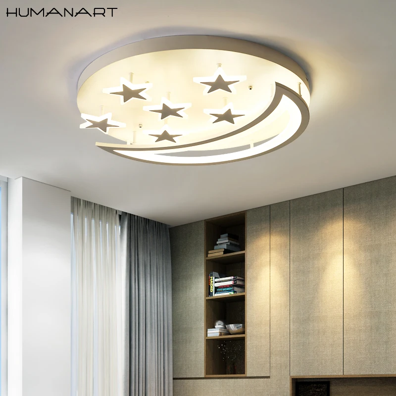 Star moon modern Led ceiling light for Children's room bedroom Acrylic remote control lighting ceiling lamp home decoration
Star moon modern Led ceiling light for Children's room bedroom Acrylic remote control lighting ceiling lamp home decoration