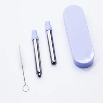 Eco friendly foldable reusable straws portable telescopic collapsible stainless steel metal straw with case and cleaning brush
Eco friendly foldable reusable straws portable telescopic collapsible stainless steel metal straw with case and cleaning brush