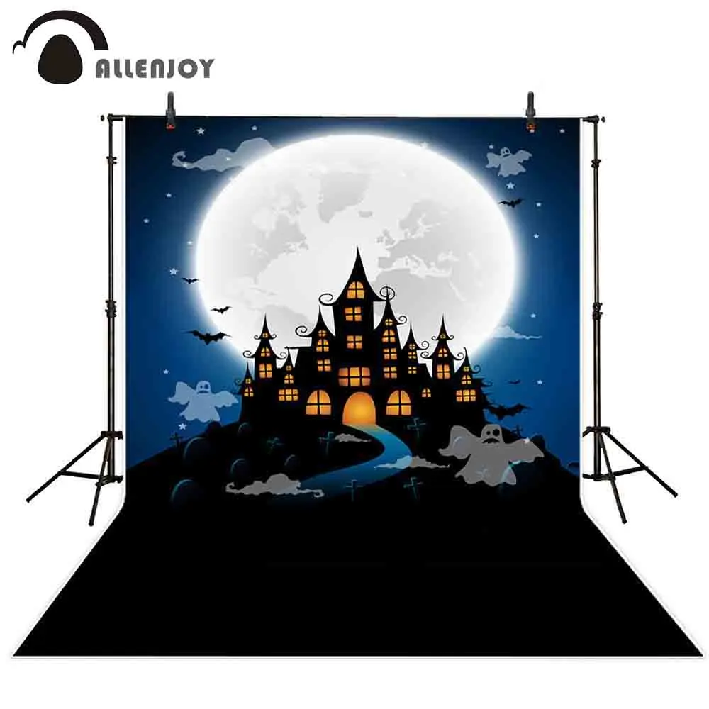 Allenjoy photocall backdrop Halloween night moon castle ghost bat mysterious children celebration wallpaper for photo shooting
Allenjoy photocall backdrop Halloween night moon castle ghost bat mysterious children celebration wallpaper for photo shooting