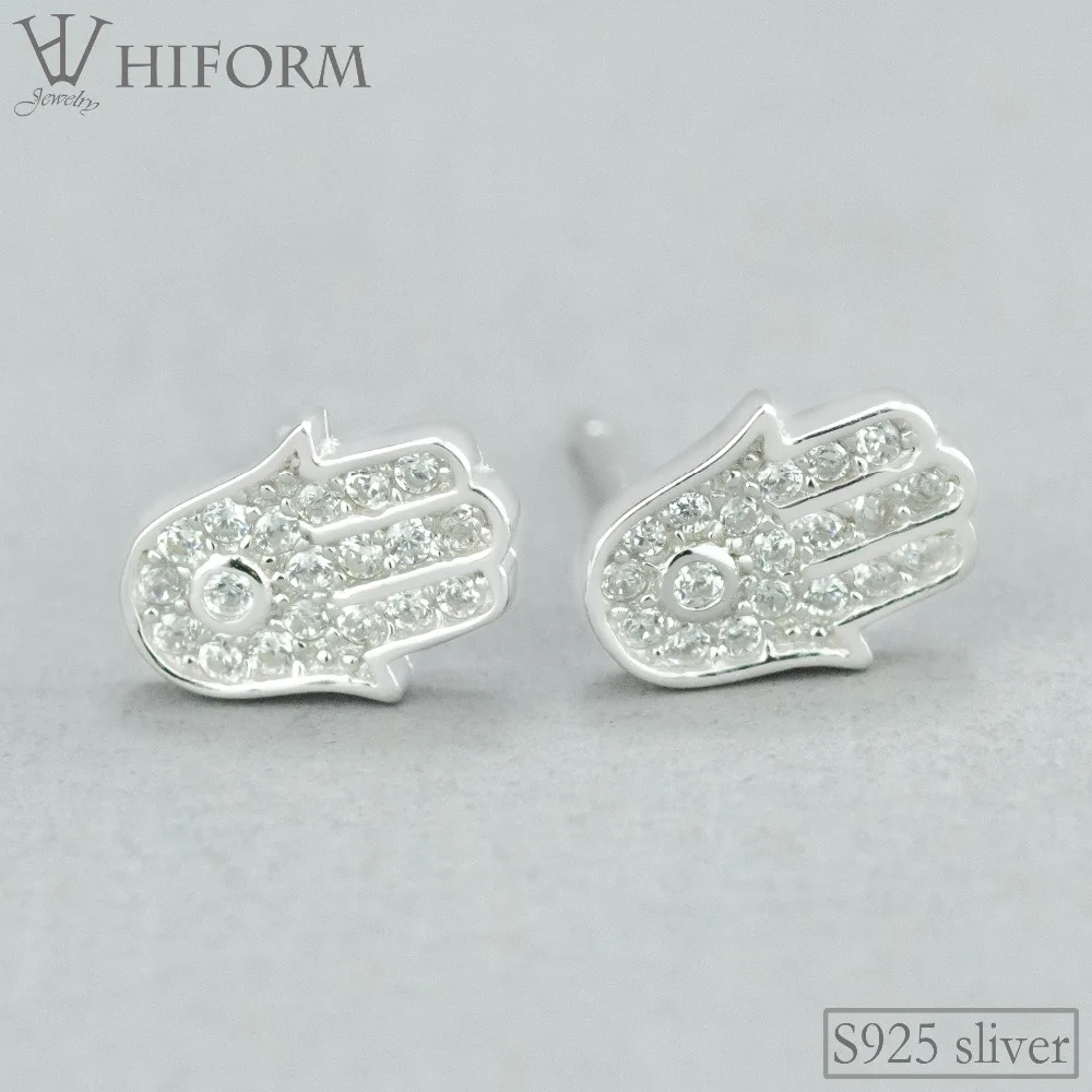 HIFORM Fashion 925 Sterling Silver Fatima Hand Eyes Stud Earrings with Clear CZ for Women Vintage Jewelry gift
HIFORM Fashion 925 Sterling Silver Fatima Hand Eyes Stud Earrings with Clear CZ for Women Vintage Jewelry gift