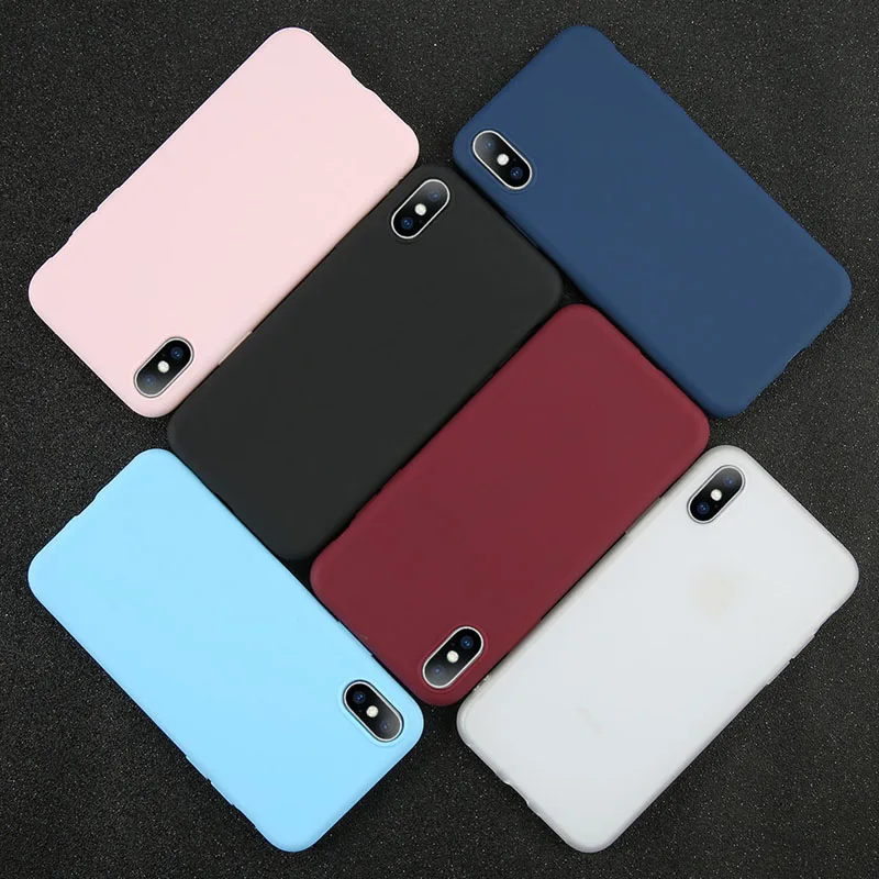 Luxury Soft Silicone Candy color Case For iPhone XS Max XR X 10 8 7 6 5 S 5S 5SE 6S Plus 7Plus 8Plus 6Plus Cell Phone Back Cover
Luxury Soft Silicone Candy color Case For iPhone XS Max XR X 10 8 7 6 5 S 5S 5SE 6S Plus 7Plus 8Plus 6Plus Cell Phone Back Cover