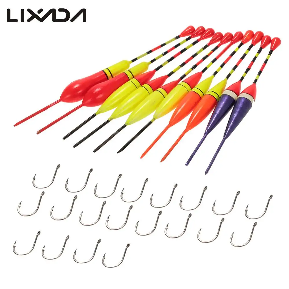 30pcs Fishing Floats Buoys Multi-purpose Light Fishing Floats Floaters Hooks Set Antenna Slip Buoyant Bite Indicators Float
30pcs Fishing Floats Buoys Multi-purpose Light Fishing Floats Floaters Hooks Set Antenna Slip Buoyant Bite Indicators Float