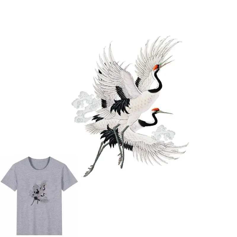 22x19cm Cartoon Crane Bird Iron On Stickers Washable Appliques A-level Patches Heat Transfer For DIY Accessory Clothing
22x19cm Cartoon Crane Bird Iron On Stickers Washable Appliques A-level Patches Heat Transfer For DIY Accessory Clothing