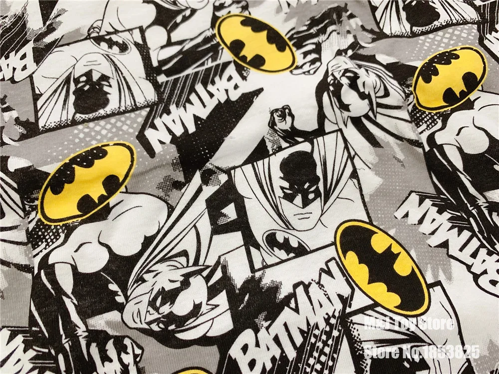 50X195m Marvel Hero Batman kniteed cotton fabrics Cartoon print Patchwork DIY baby clothing material Sewing T-shirt Sheets
50X195m Marvel Hero Batman kniteed cotton fabrics Cartoon print Patchwork DIY baby clothing material Sewing T-shirt Sheets