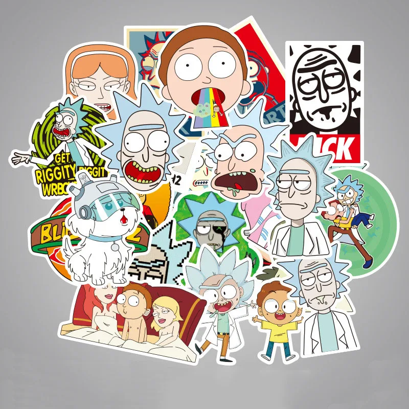 50 Pcs Rick and Morty Stickers Cartoon Graffiti for Laptop Suitcase Skateboard Refrigerator Guitar Moto Car Bike Classic Kid Toy
50 Pcs Rick and Morty Stickers Cartoon Graffiti for Laptop Suitcase Skateboard Refrigerator Guitar Moto Car Bike Classic Kid Toy