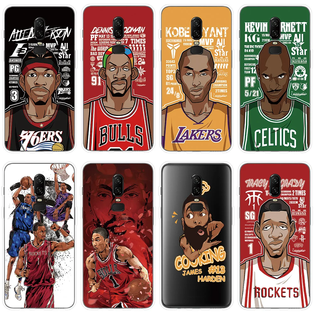 Phone case For OnePlus 5 5T 6 6T Soft Cover Basketball Star Patterned Silicone Soft Shell Cases For OnePlus 5 6 T Cover Case
Phone case For OnePlus 5 5T 6 6T Soft Cover Basketball Star Patterned Silicone Soft Shell Cases For OnePlus 5 6 T Cover Case