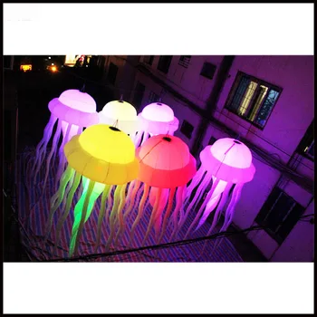 Free shipment length 3.2m Fantasy attactive LED inflatable jellyfish 
Free shipment length 3.2m Fantasy attactive LED inflatable jellyfish