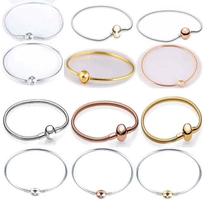 100% authentic 925 Sterling Silver snake bracelet beads chain FOR thin 2mm european Original Bracelet for Women Jewelry Gift
100% authentic 925 Sterling Silver snake bracelet beads chain FOR thin 2mm european Original Bracelet for Women Jewelry Gift