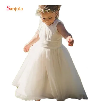 Ivory Chiffon Top Flower Girls Dresses 2020 Simple Floor Length Tulle Skirt Wedding Party Dress for Children kommunionkleid D109
Ivory Chiffon Top Flower Girls Dresses 2020 Simple Floor Length Tulle Skirt Wedding Party Dress for Children kommunionkleid D109