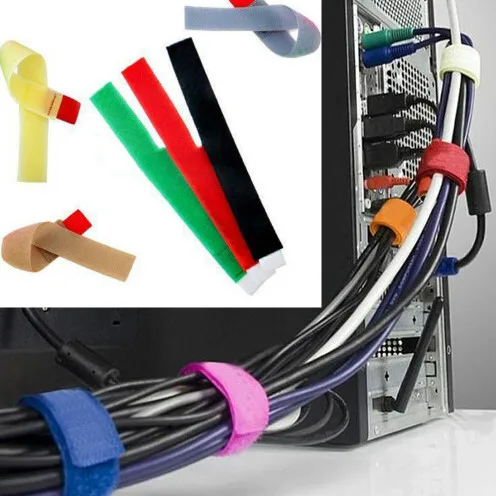 8Pcs Magic Sticky Self Adhesive Hooks & Loops Tape Nylon Sticky Cable Ties Wire Strap Cord Wrap Fastening Organizer Management
8Pcs Magic Sticky Self Adhesive Hooks & Loops Tape Nylon Sticky Cable Ties Wire Strap Cord Wrap Fastening Organizer Management