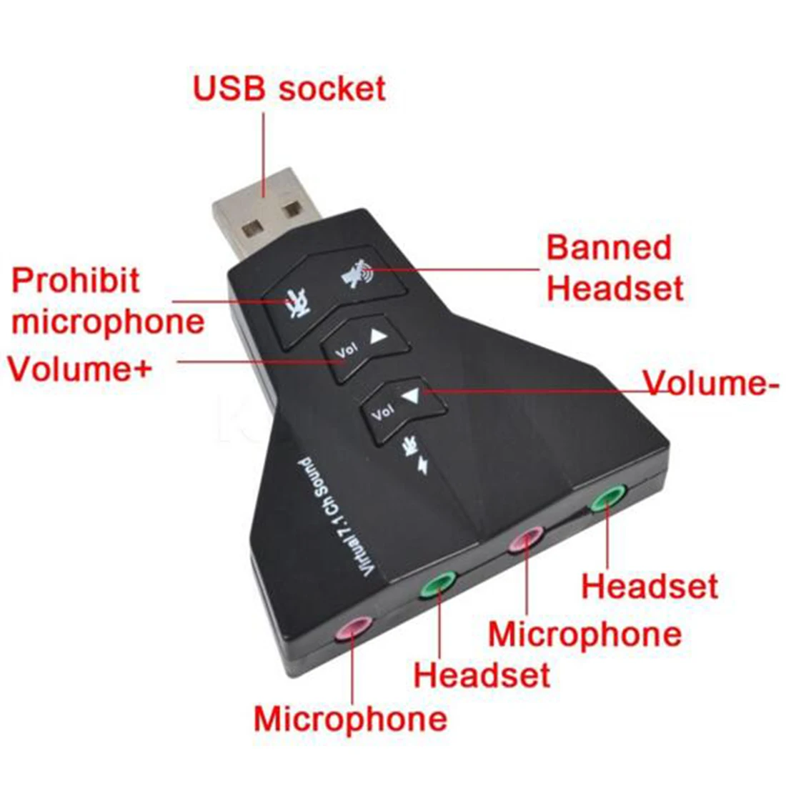 NOYOKERE Microphone MIC Headset 7.1 Ch 3D Audio Card Converter Double Sound Card Virtual 7.1 Channel USB 2.0 Audio Adapter Dual
NOYOKERE Microphone MIC Headset 7.1 Ch 3D Audio Card Converter Double Sound Card Virtual 7.1 Channel USB 2.0 Audio Adapter Dual