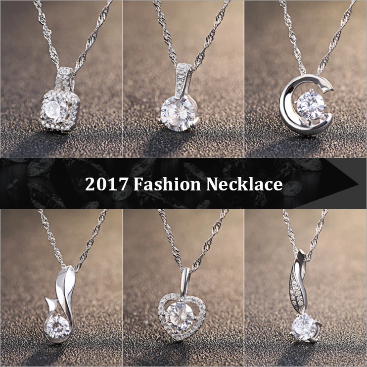 New Arrival Genuine 925 Silver 6 Style Pendant Necklace with Movable AAAAA Zircon Rhodium Plated Necklaces
New Arrival Genuine 925 Silver 6 Style Pendant Necklace with Movable AAAAA Zircon Rhodium Plated Necklaces