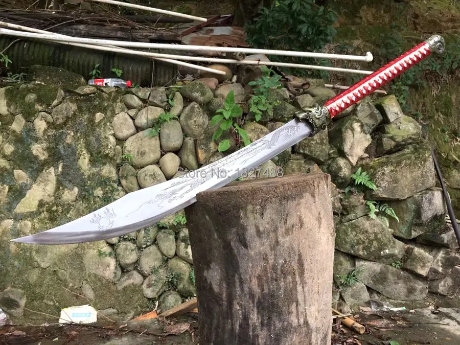Chinese KungFu Broadsword Sword Katana WuShu Da Dao High Manganese Steel Blade Sharpness For Cutting Tree
Chinese KungFu Broadsword Sword Katana WuShu Da Dao High Manganese Steel Blade Sharpness For Cutting Tree