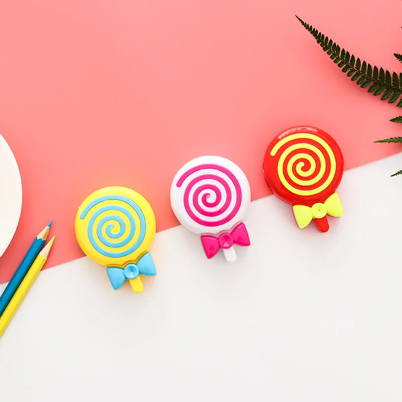 1PCS Creative Cute Lollipop Plastic Pencil Sharpener Kawaii Stationery Student Prizes Children's Gifts School Supplies
1PCS Creative Cute Lollipop Plastic Pencil Sharpener Kawaii Stationery Student Prizes Children's Gifts School Supplies