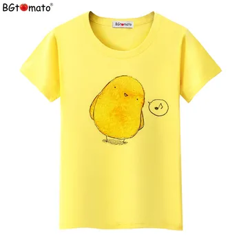 BGtomato T shirt Little yellow chicken lovely t-shirt Hot sale summer top tees Women's new style kawaii cute tee shirt femme
BGtomato T shirt Little yellow chicken lovely t-shirt Hot sale summer top tees Women's new style kawaii cute tee shirt femme