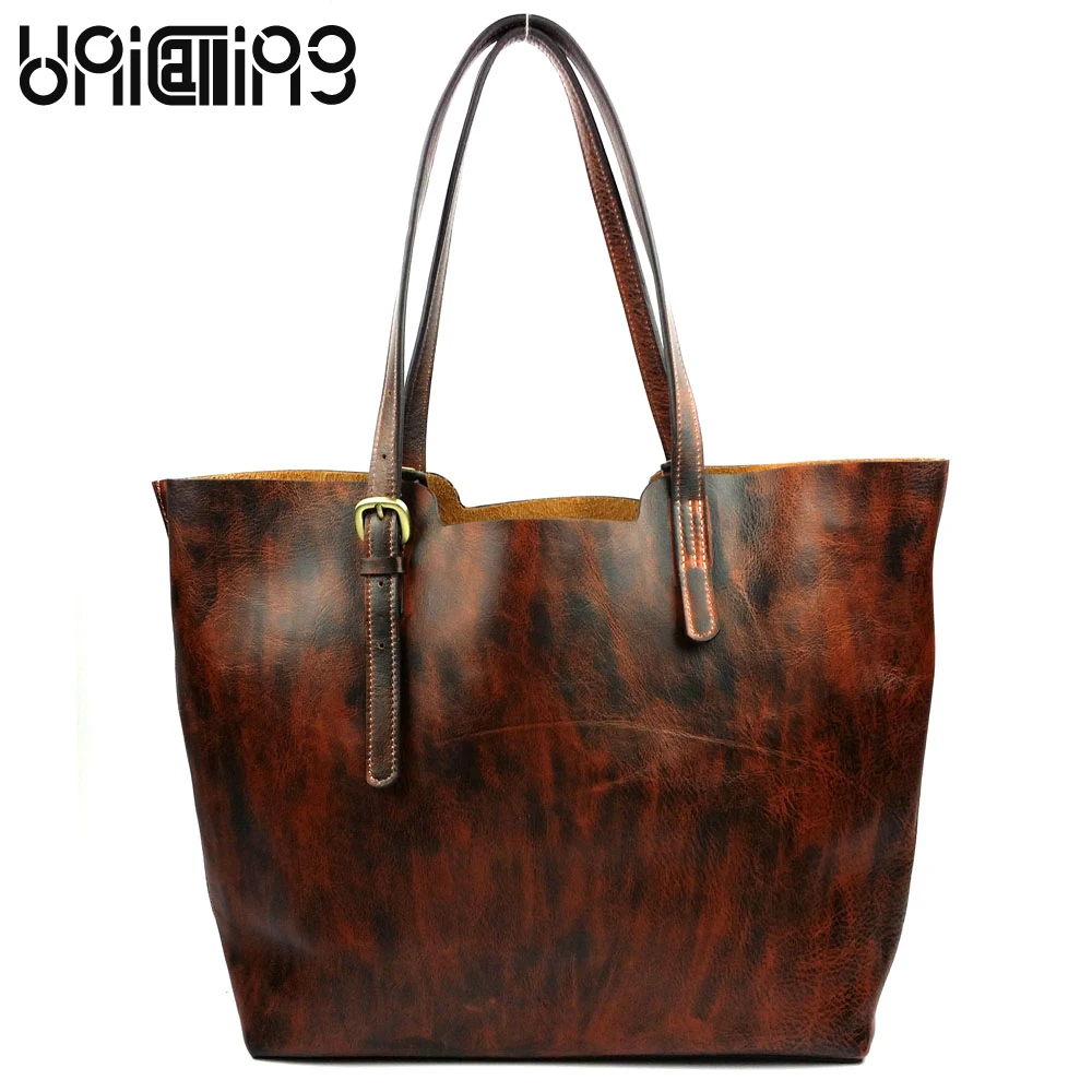 Fashion Women Genuine Leather Handbags European and American Style Ladies shoulder bags Color block Cow Leather big women bag
Fashion Women Genuine Leather Handbags European and American Style Ladies shoulder bags Color block Cow Leather big women bag